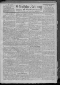 Kölnische Zeitung. 1803-1945