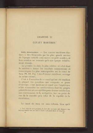 CHAPITRE XI. CANAUX MARITIMES