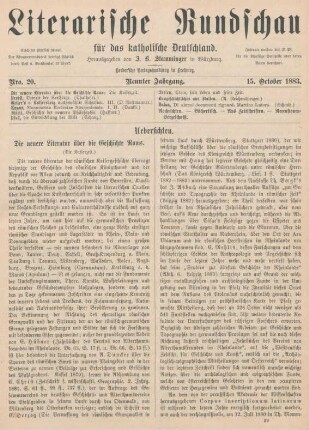 609-614 Die neuere Literatur über die Geschichte Roms