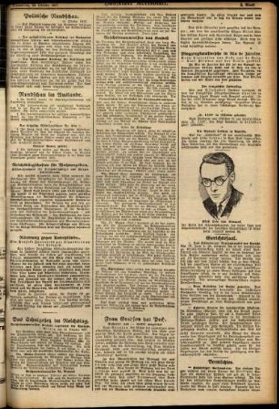 Zweite Ausgabe vom Donnerstag, den 20. Oktober 1927.