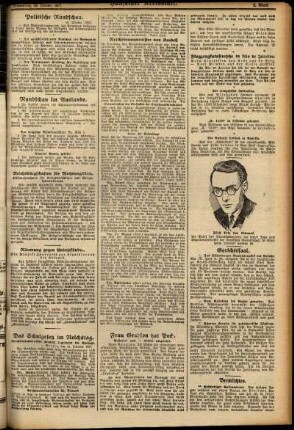 Zweite Ausgabe vom Donnerstag, den 20. Oktober 1927.