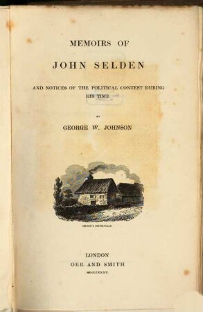 Memoirs of John Selden