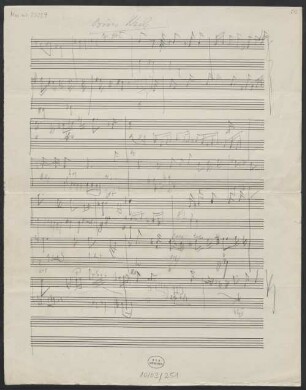 18 Gesänge, V, pf, op. 75/5, op. 75/13, op. 75/12, RWV op. 75/5, RWV op. 75/13, RWV op. 75/12, Sketches - BSB Mus.ms. 23227 : [caption title p. 1:] Böses Weib