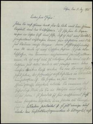 F.W. Deichmann an W. Schaefer