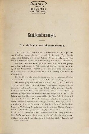 Die Steuerungen der Dampfmaschinen