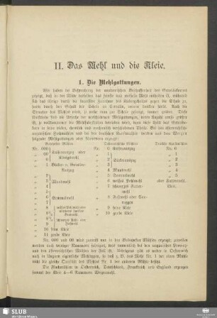 II. Das Mehl und die Kleie