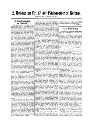 Die Kunstgewerbeschule am Lerchenfeld : 2. Beilage zu Nr. 47 der Pädagogischen Reform