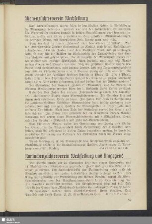 Bienenzüchterverein Wechselburg