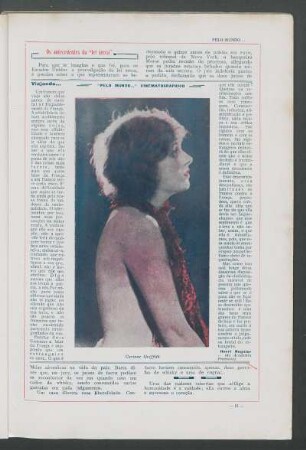 "Pelo mundo..." Cinematográfico : Corinne Griffith