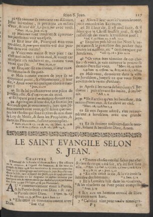 Le Saint Evangile Selon S. Jean
