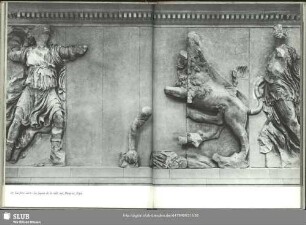 27 La frise ouest: La façade de la salle sud, Dionysos, Nysa