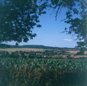 Ortsansicht. Blick vom Kohlberg nach Nordwest : Lohmen. Ortsansicht. Blick vom Kohlberg nach Nordwest