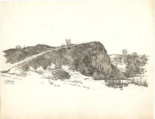 Döllgast, Hans; Italien u.a.; Reisezeichnungen - Perspektivische Ansicht (Landschaftsstudie)