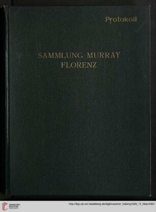 Ausstellung / Paul Cassirer ; Hugo Helbing: Sammlung Murray, Florenz : Versteigerung: Mittwoch, den 6. November; Donnerstag, den 7. November bei Paul Cassirer