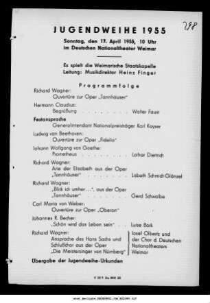Jugendweihe 1955
