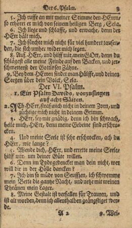 Der VI. Psalm