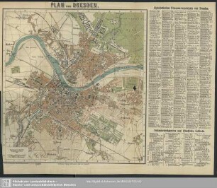 Plan von Dresden