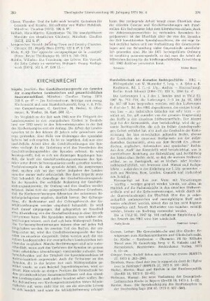 294 [Rezension] Hägele, Joachim, Das Geschäftsordnungsrecht der Synoden der evangelischen Landeskirchen und gesamtkirchlichen Zusammenschlüsse
