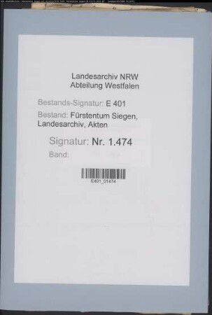 Angelegenheiten der Mühlen zu Ferndorf