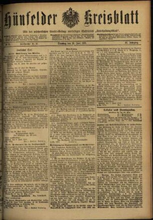 Ausgabe vom Dienstag, den 18. Juni 1918.