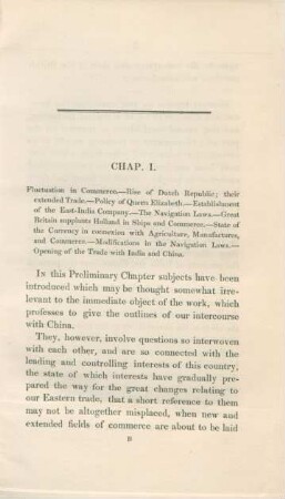 Chap. I. Fluctuation in commerce ...