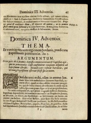 Dominica IV. Adventus.