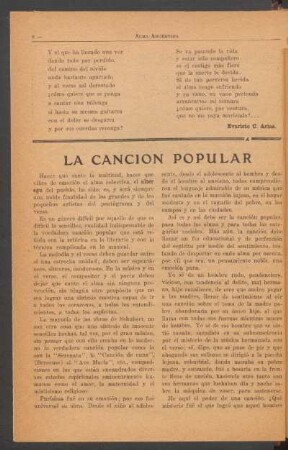La canción popular
