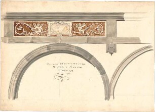 Böhmer, Paul; Florenz, Venedig (Italien); Bauaufnahmen - Hauptspital St. Maria Nuova, Florenz (Detail)