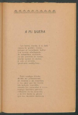 A mi dueña