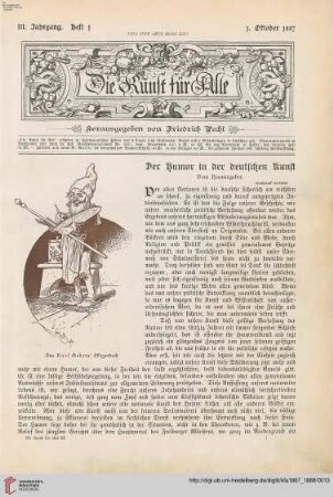 Heft 1 (1. Oktober 1887)
