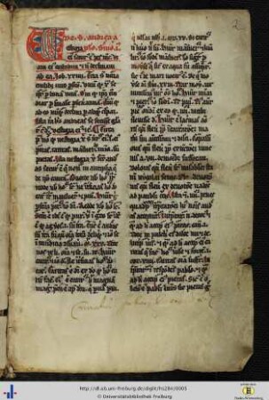 (2r) Besitzvermerk des Freiburger Dominikanerklosters (17. Jh).