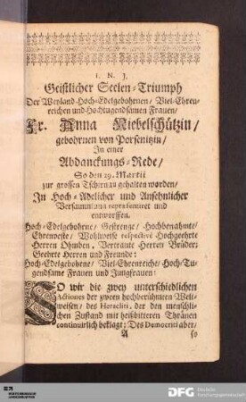 Geistlicher Seelen-Triumph