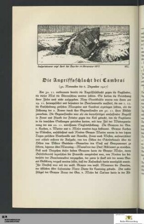 Die Angriffsschlacht bei Cambrai