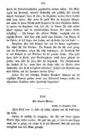 XLII. An seinen Vater.