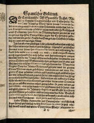 3-26, Spanischer Gelttrutz