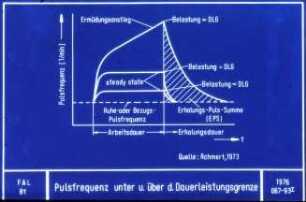 Pulsfrequenz unter u. über d.Dauerleistungsgrenze