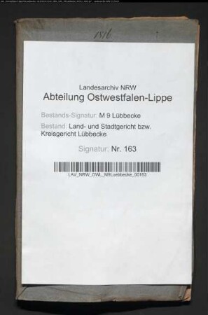 Erblasser: Barre, Marie Ernestine, geb. Kortkamp: