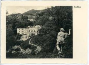 Karlsbad. Richmond-Park mit Hotel Richmond