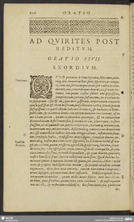 Ad Quirites Post Reditum. Oratio XXVII.