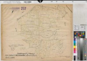 Vellern (Beckum), Umlegung Vellern, Bl. 3 Schätzungsriß u. Urkarte 1 Flur 2