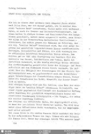 Start einer Zeitschrift: Res Publica