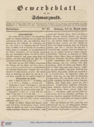Nro. 17 (15. August)