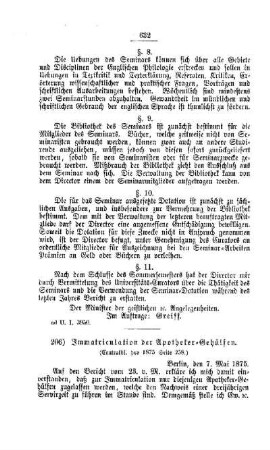 Immatriculation der Apotheker-Gehülfen : [II. Universitäten, etc.]