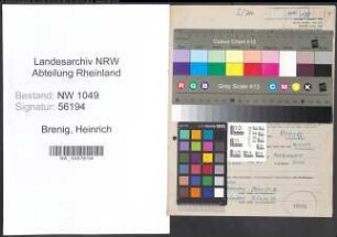 Entnazifizierung Heinrich Brenig , geb. 26.03.1893 (Arzt)