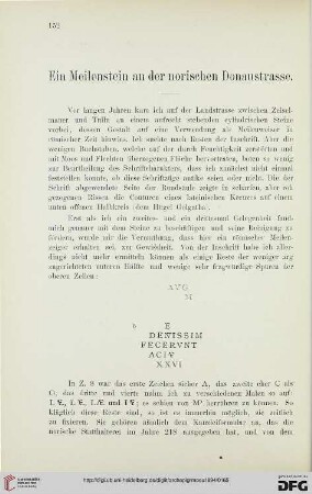 17: Ein Meilenstein an der norischen Donaustrasse