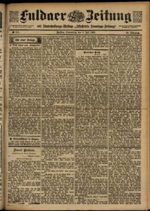 Ausgabe vom Donnerstag, den 06. Juli 1899.