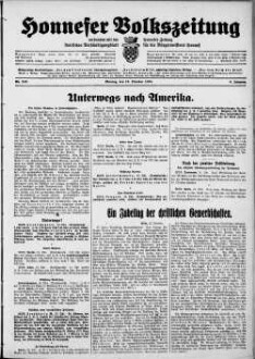 Honnefer Volkszeitung. 1889-1978