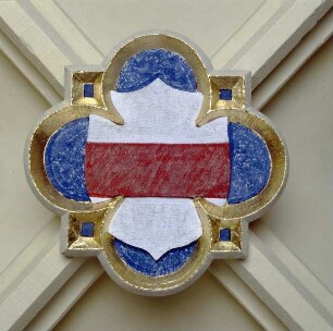 Schlußstein mit Wappen
