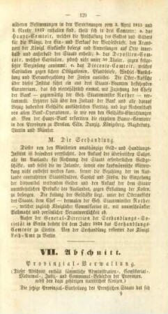 VII. Abschnitt