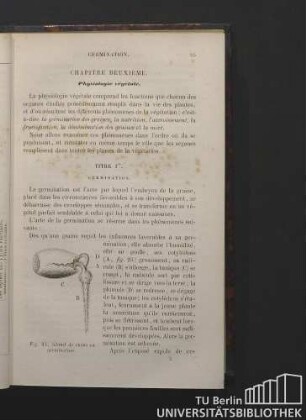 Titre 1er. Germination.